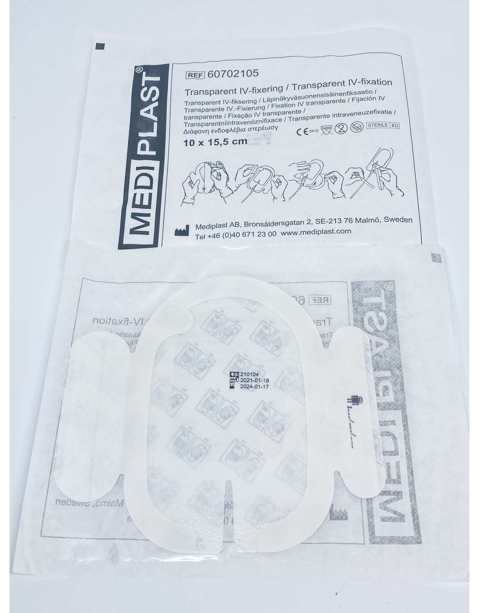 Mediplast Mediplast IV fixatiefolie 10 x 15,5cm