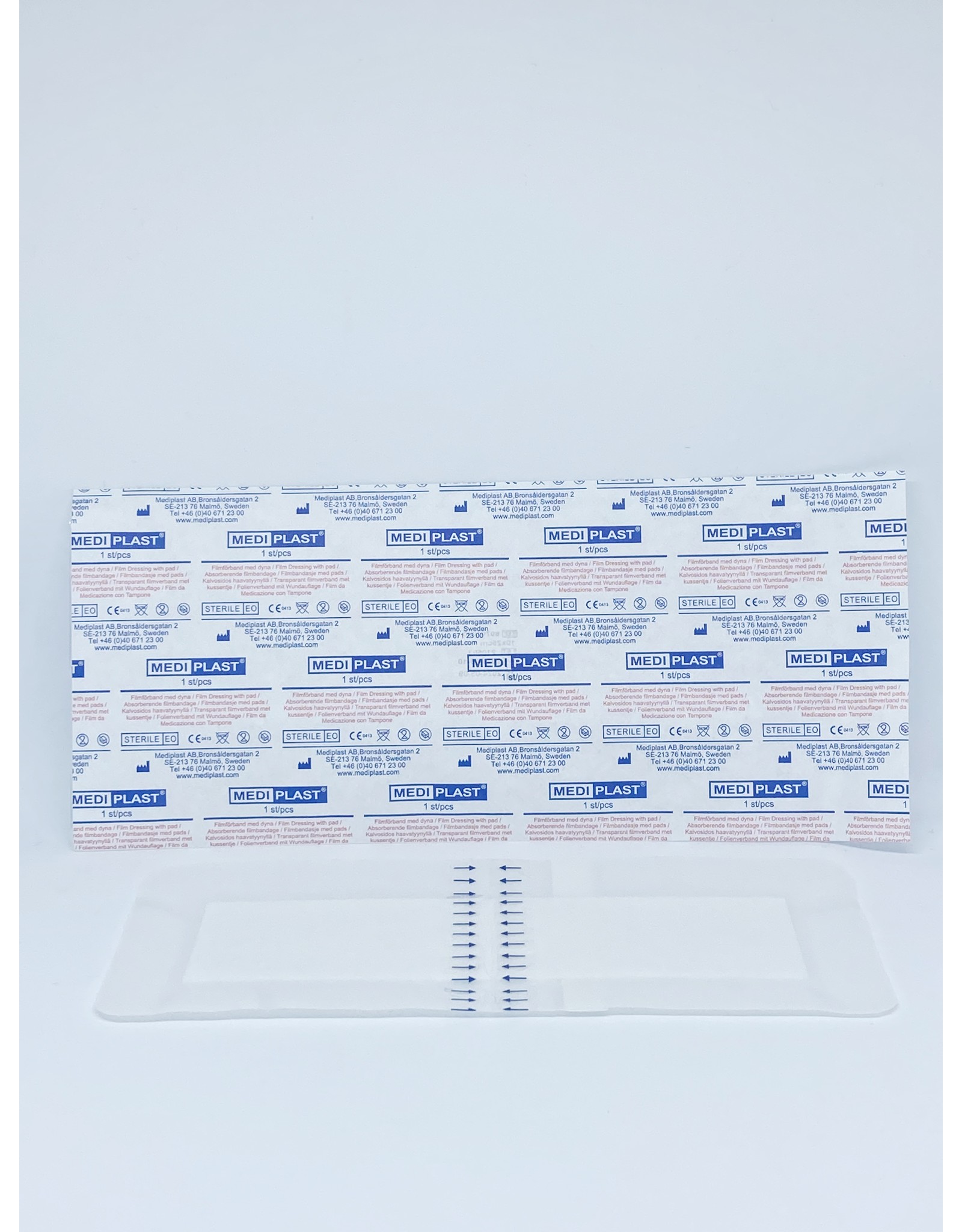 Mediplast Mediplast Sterile Film Dressing with absorption pad 10 x 25cm