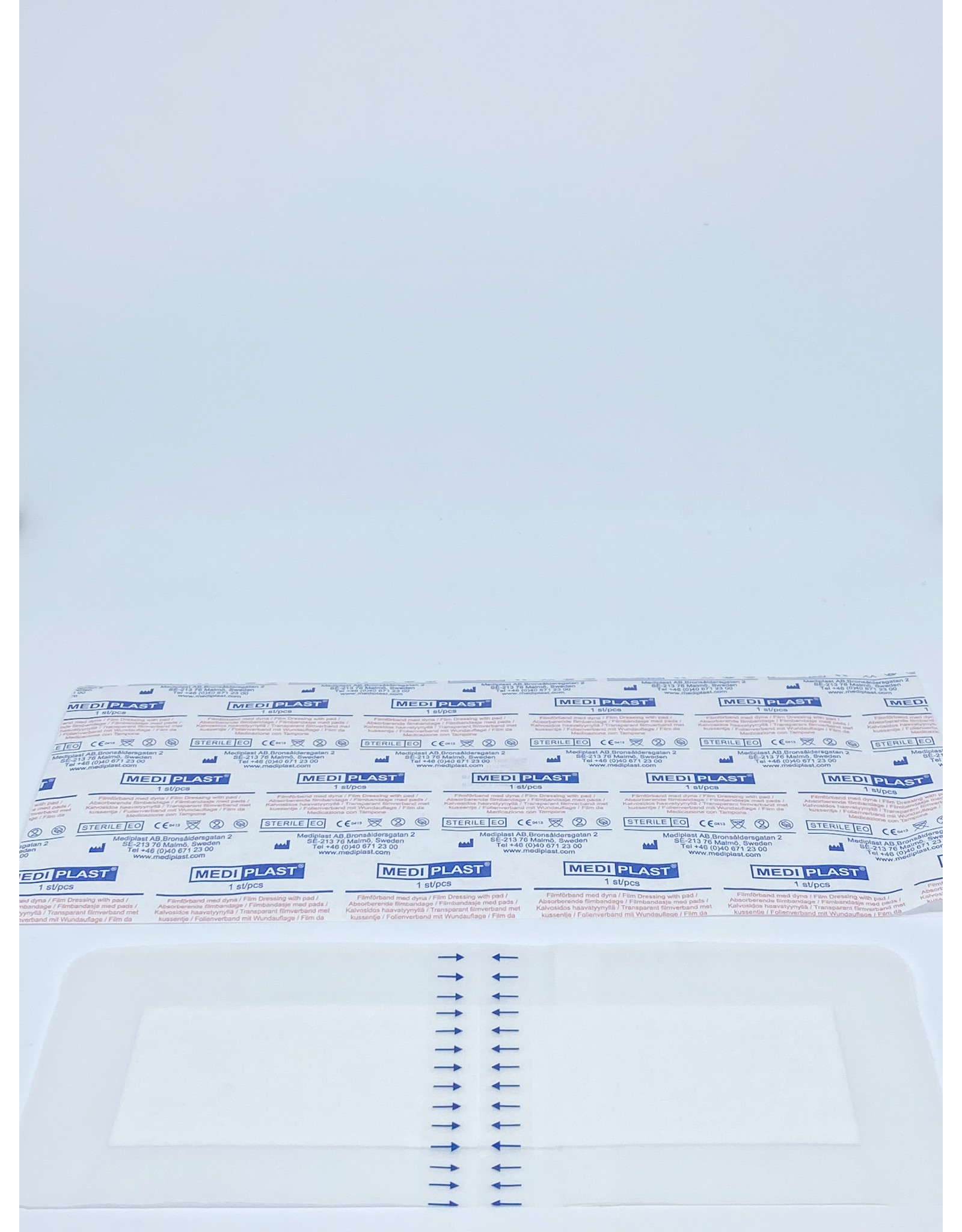 Mediplast Mediplast Sterile Film Dressing with absorption pad 10 x 25cm