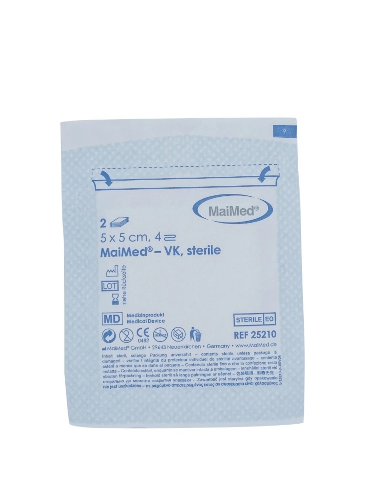 Maimed MaiMed non-woven steriele gaascompressen 5cm x 5cm per 2 stuks steriel verpakt 25x2