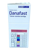 Mediplast Danafast Tubular Bamboo Bandage Double stretch >3,5cm x 10m- hand, wrist and elbow