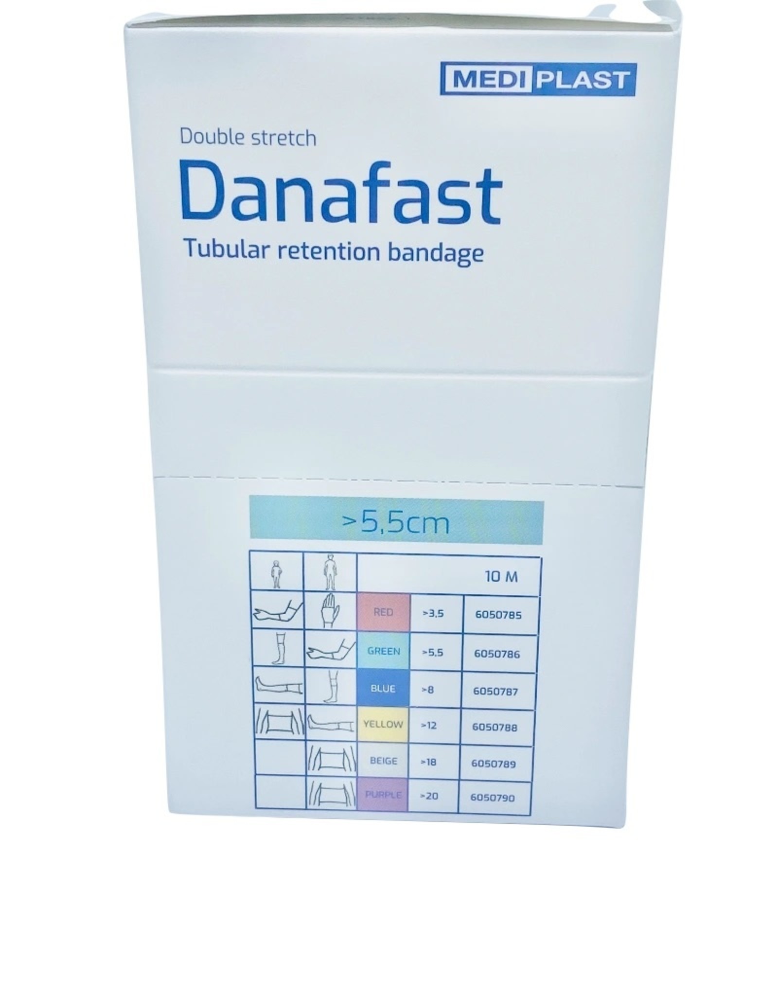 Mediplast Danafast Tubular Bamboo Bandage Double stretch >5,5cm  feet, hands, arms, small legs