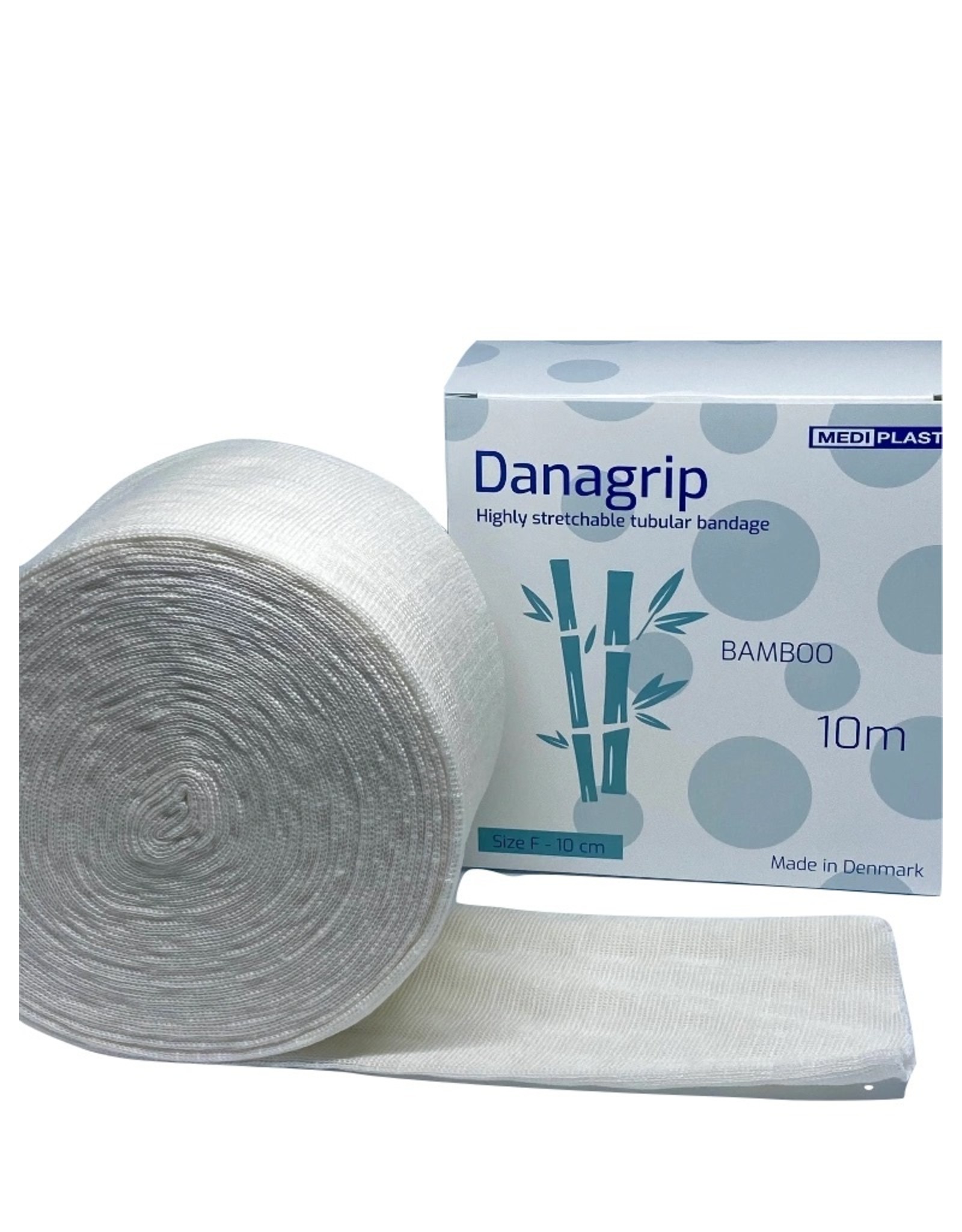 Mediplast Danagrip Compressief Bamboe Buisverband voor bovenbeen 10cm x 10m