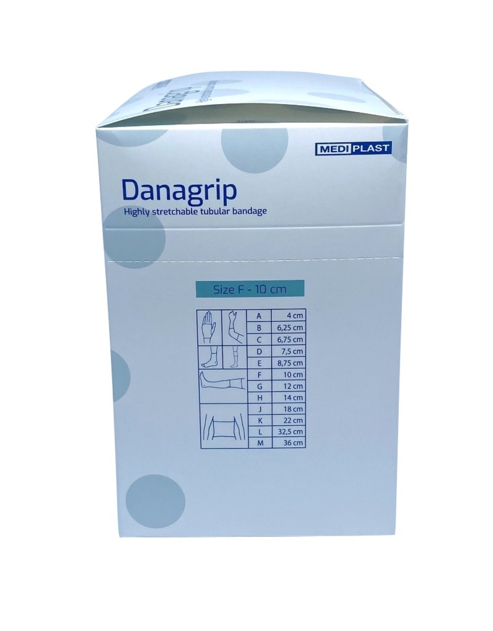 Mediplast Danagrip Tubular Bandage for Compression - 10cm -Upper leg