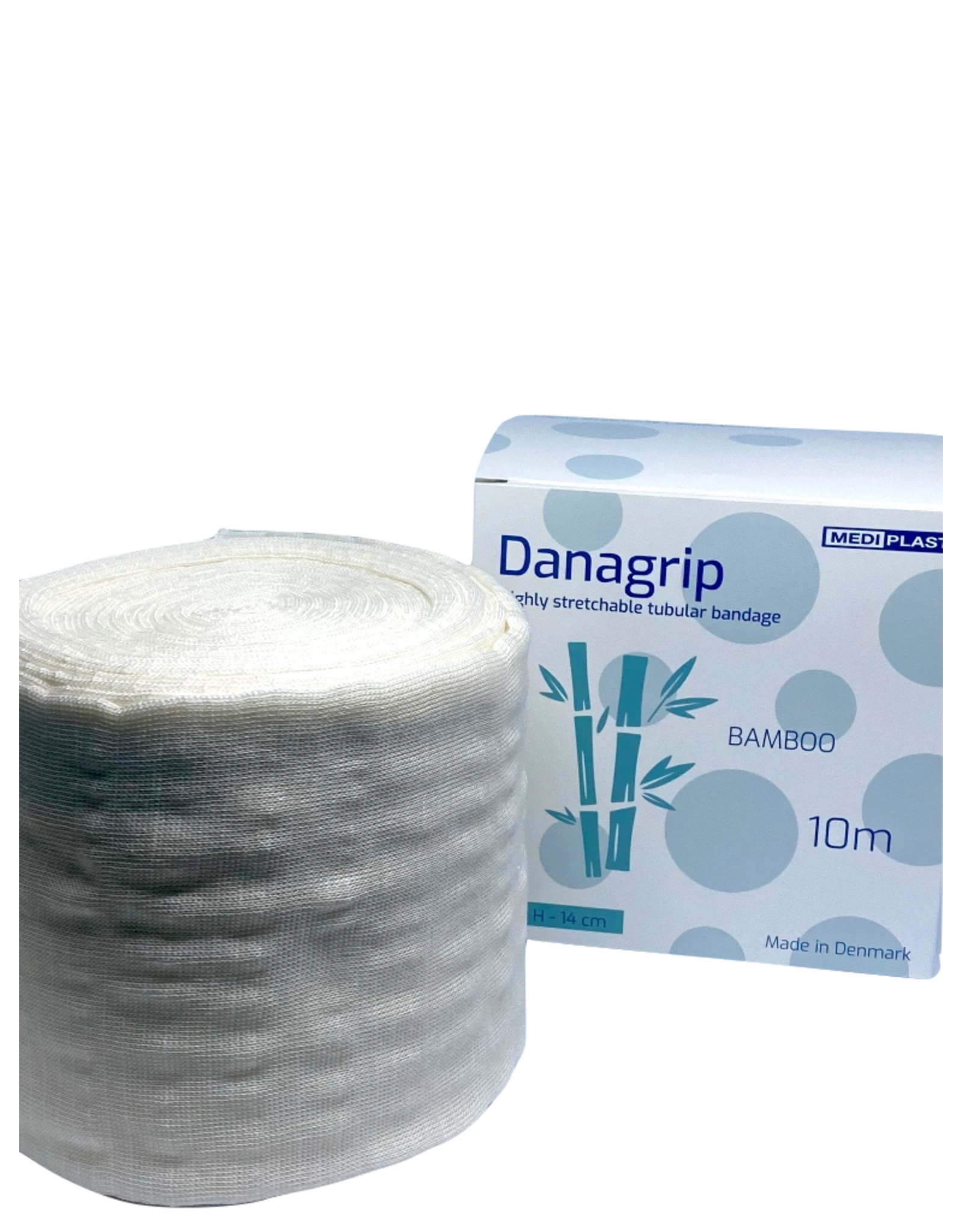 Mediplast Danagrip Compressief Bamboe Buisverband voor bovenbeen 14cm x 10m