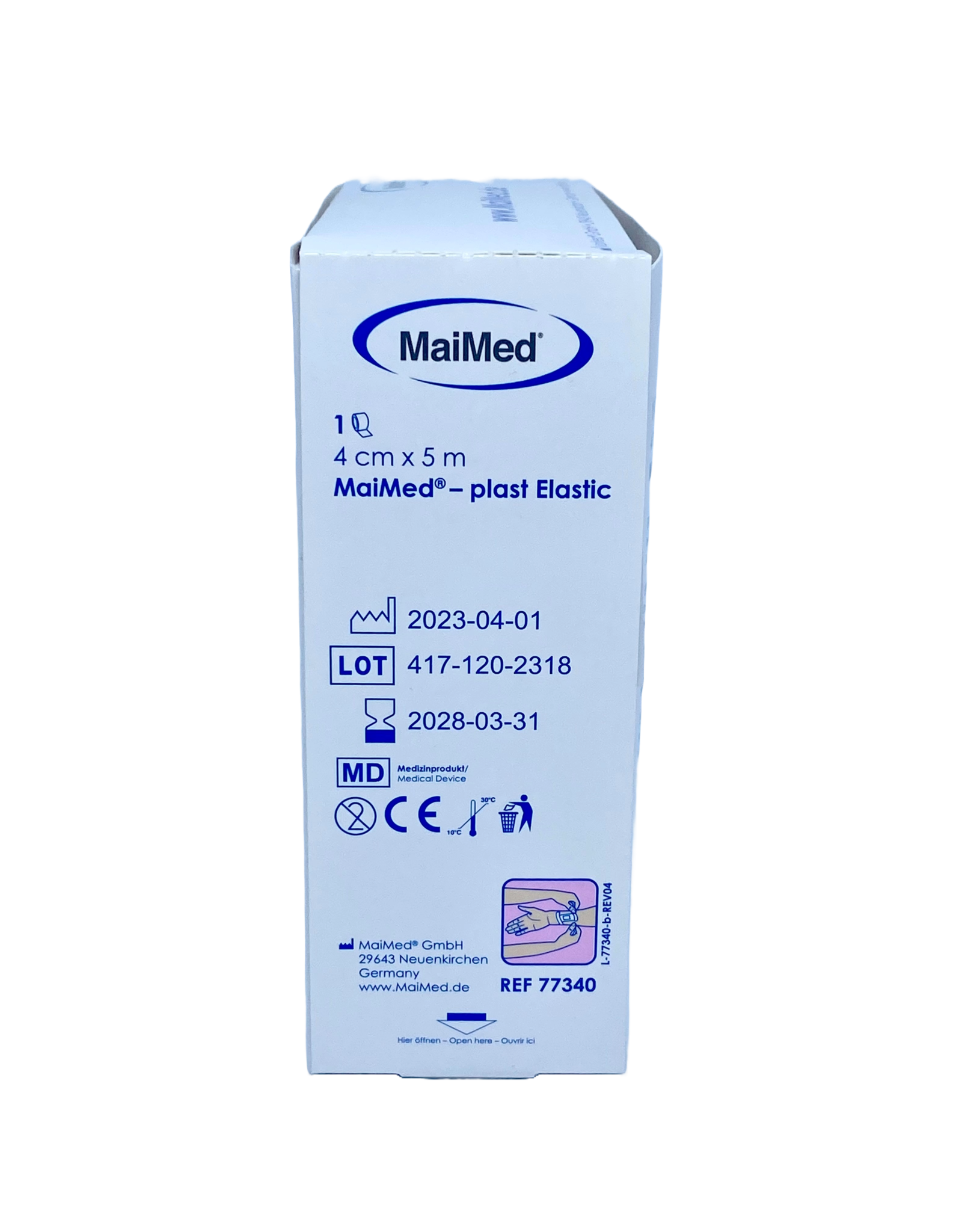 Maimed Pleister op rol - 4cm x 5 m - MaiMed - Plast Elastic