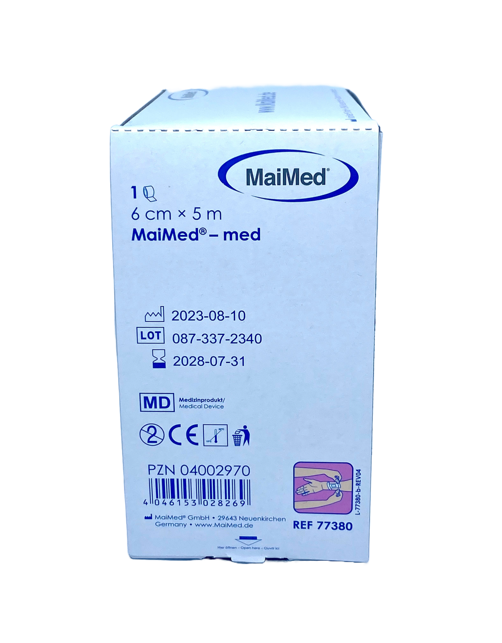 Maimed non-woven dressing by roll - 6cm x 5m - Maimed