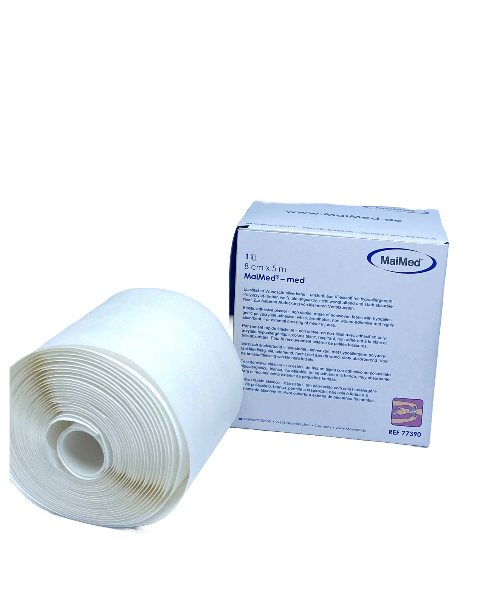 Maimed non-woven dressing by roll - 8cm x 5m - Maimed