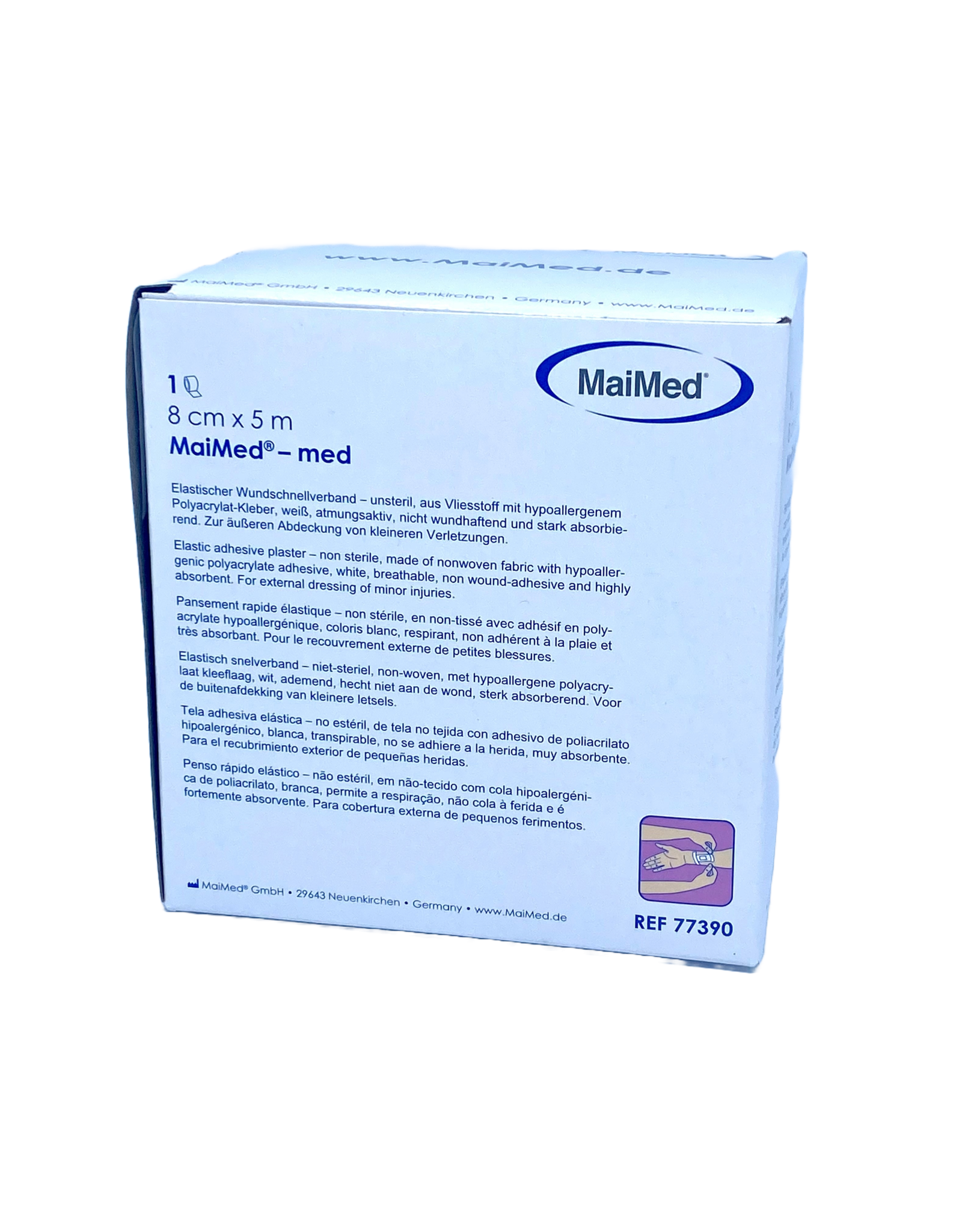 Maimed non-woven dressing by roll - 8cm x 5m - Maimed