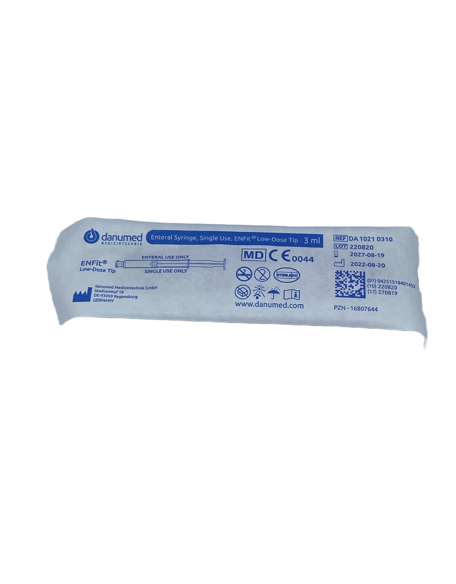 Danumed Danumed enteral syringe lowdose 3ml - sterile - single use