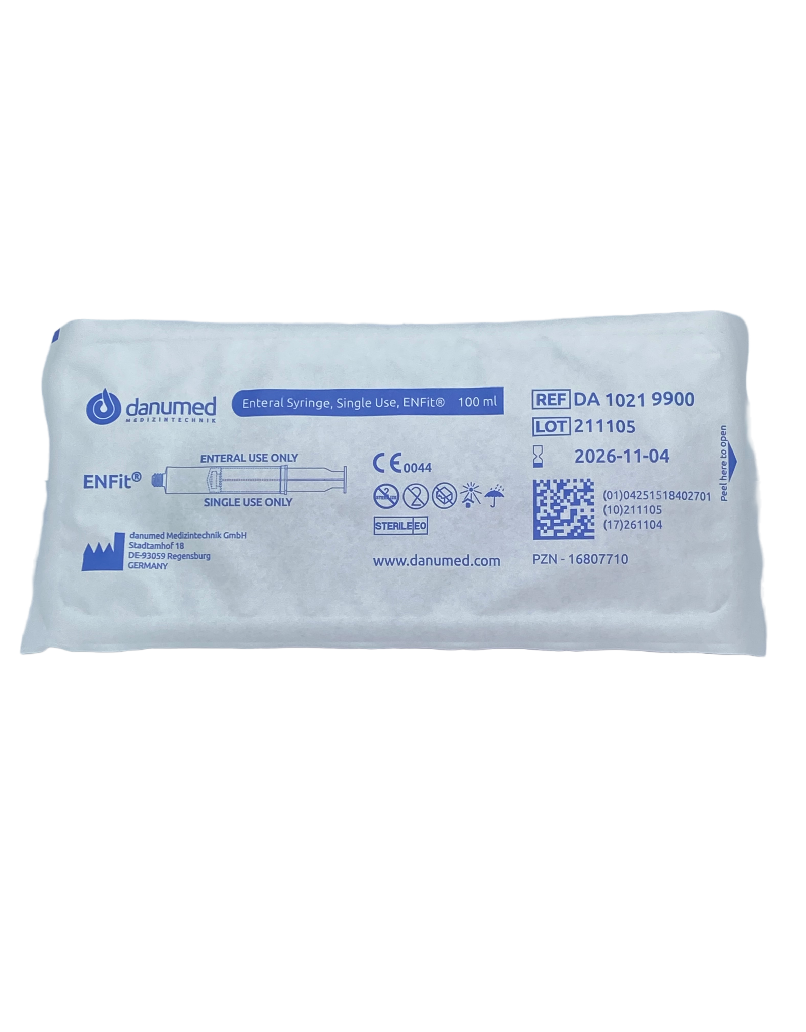 Danumed Danumed enteral syringe 100ml - sterile - single use