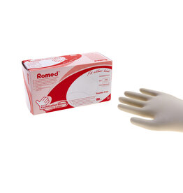 Romed Romed Latex examination gloves powder-free, small