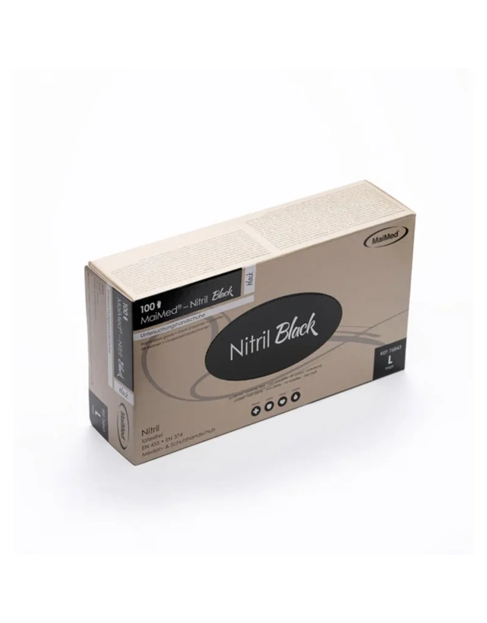 Maimed Maimed Nitril black, powder-free, S (100)