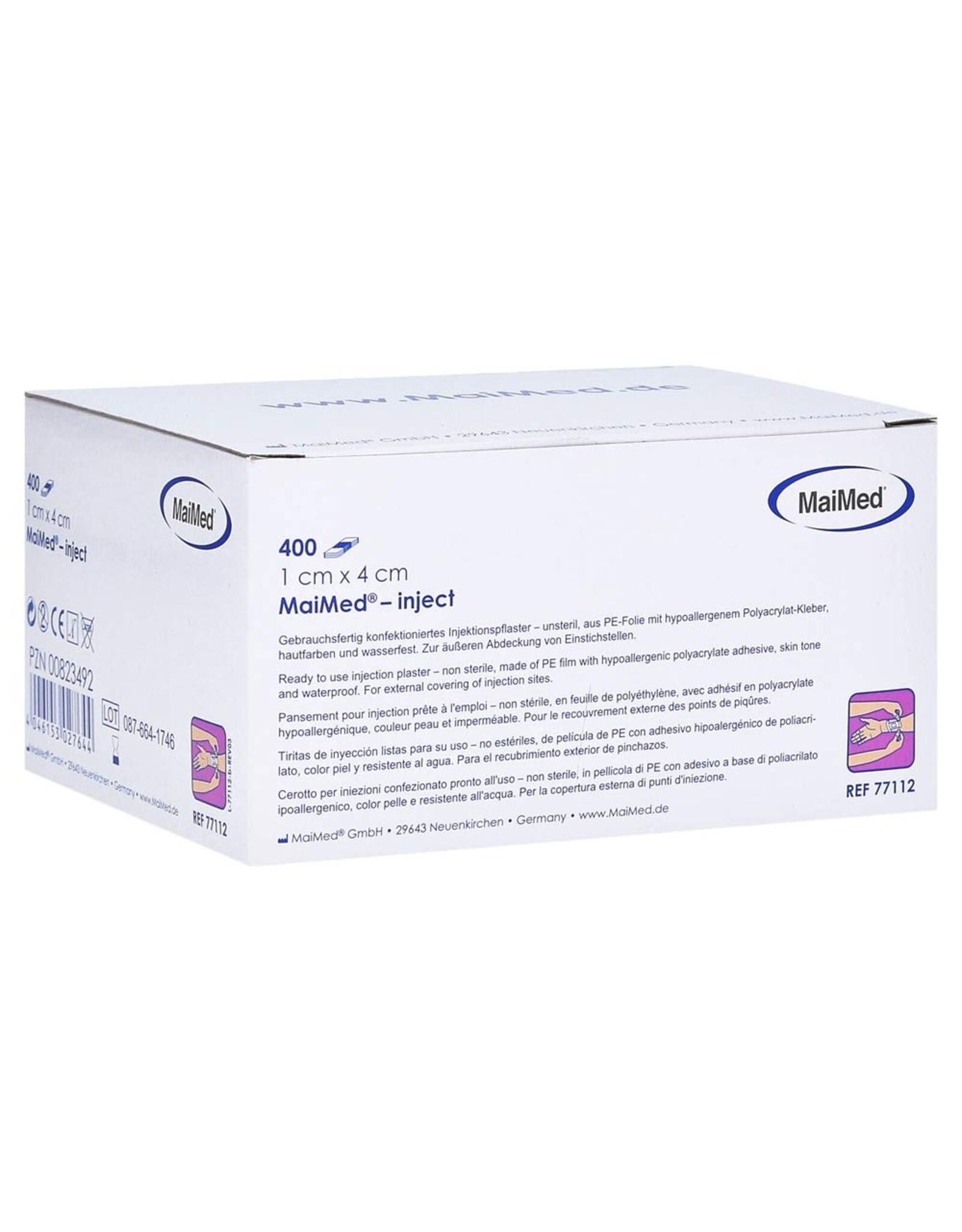 Maimed MaiMed-Inject, injection plaster 1cm x 4cm (400 plasters)