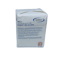 Maimed 10cm x 10cm Gauze Swabs Non-woven  8ply  - 100 stuks