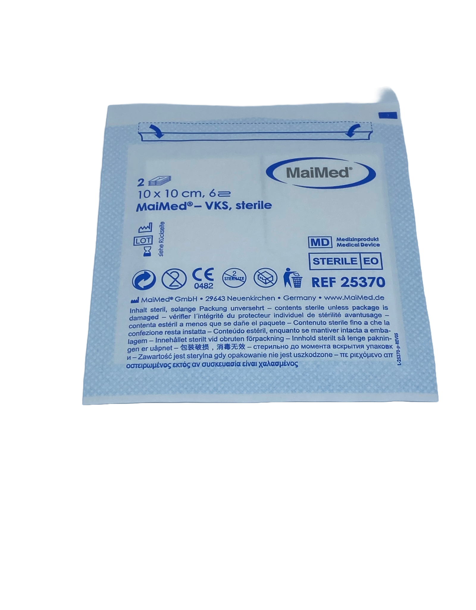 Maimed Maimed non-woven split swabs10x10cm - 25x2 sterile packed - (50)