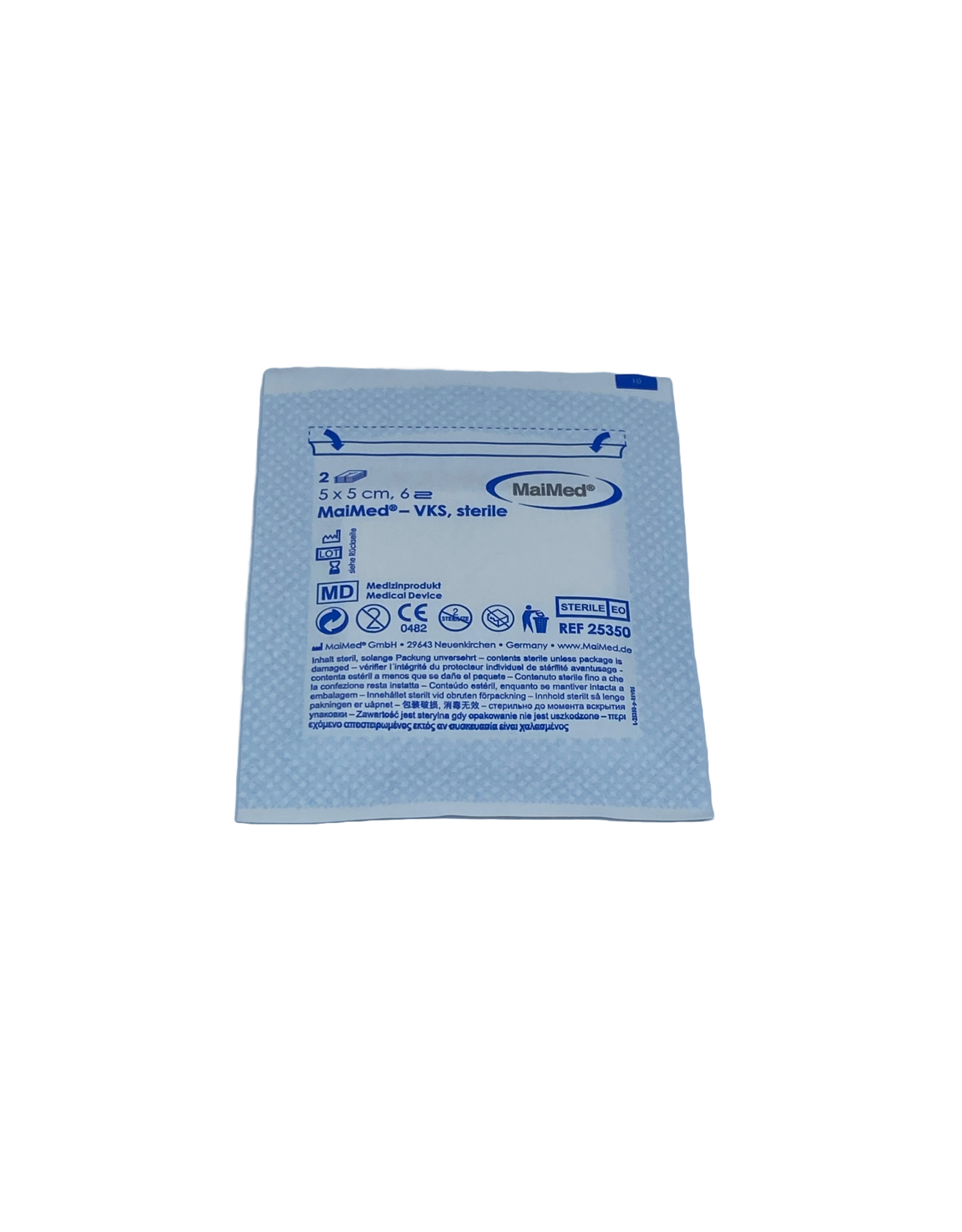 Maimed Maimed non-woven split swabs 5x5cm - 25x2 sterile packed - (50)