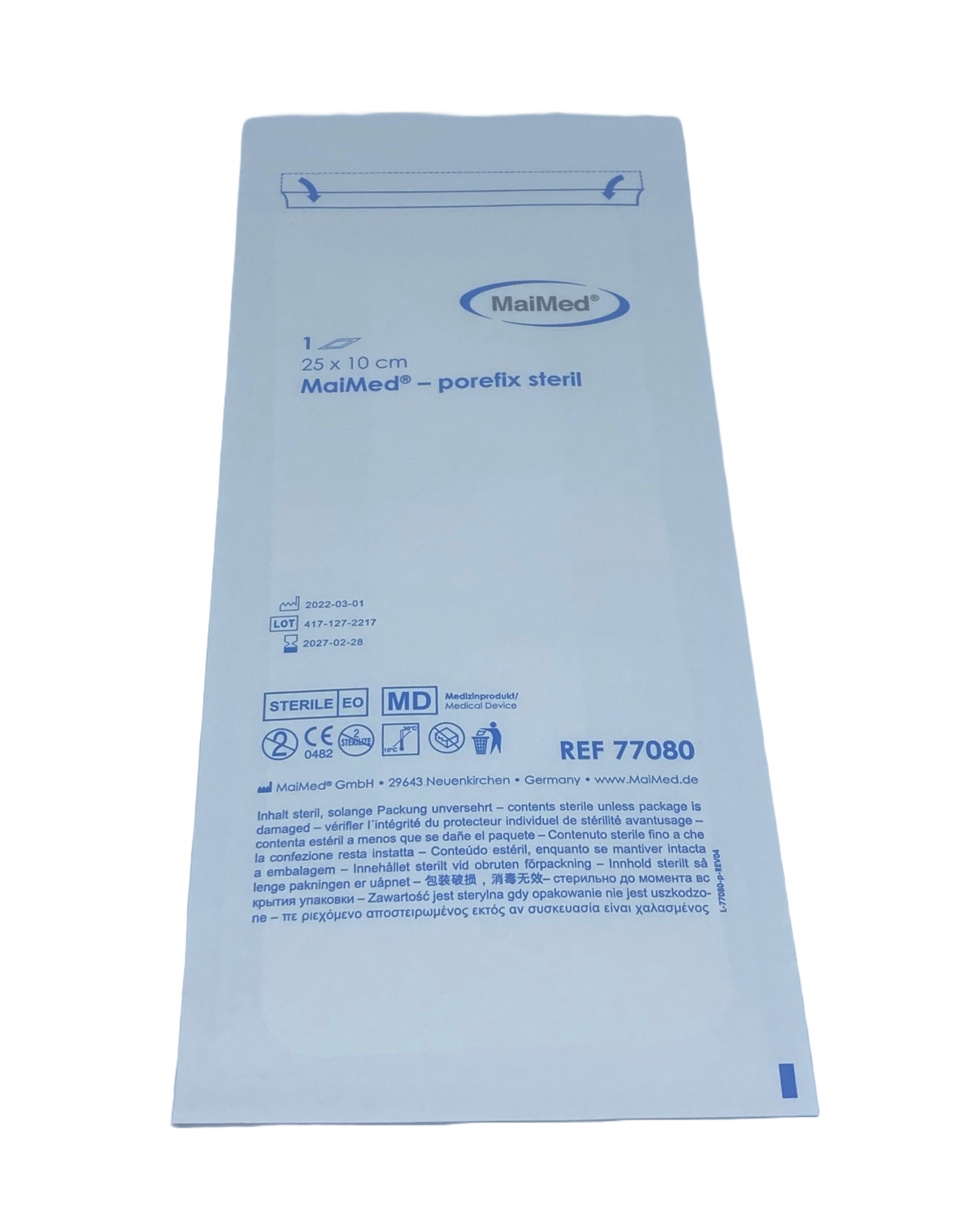 Maimed Maimed porefix steriel - Non-Woven eilandpleister 25cmx10cm   (25 stuks)