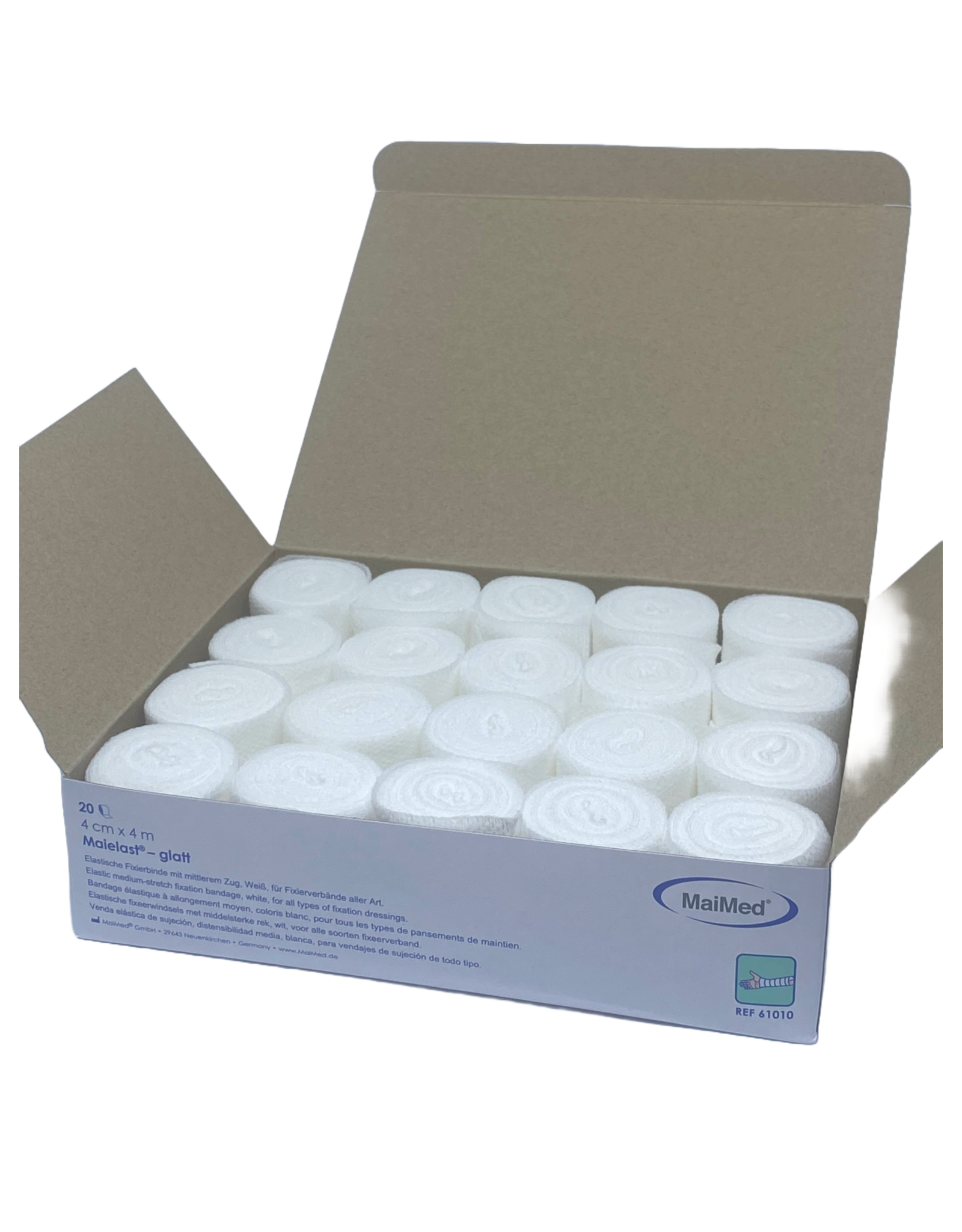 Maimed Maielast-glatt 4cm x 4m fixation bandage