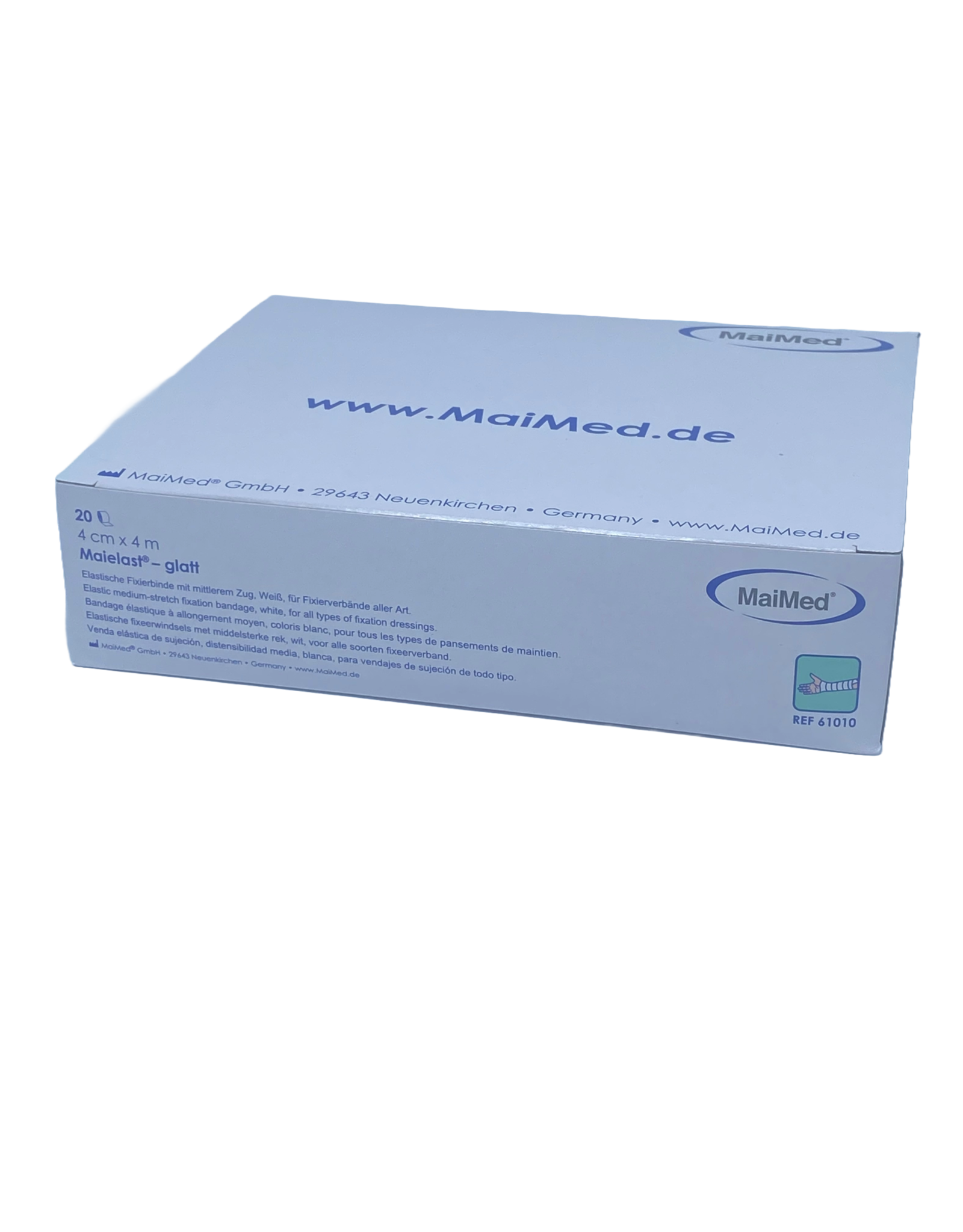 Maimed Maielast-glatt 4cm x 4m fixatie bandage