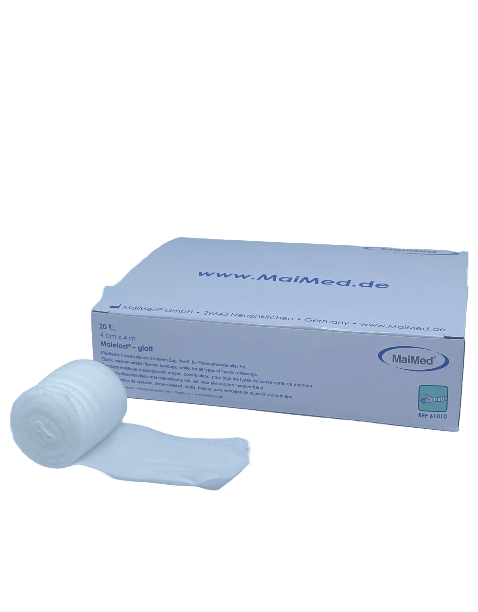 Maimed Maielast-glatt 4cm x 4m fixation bandage