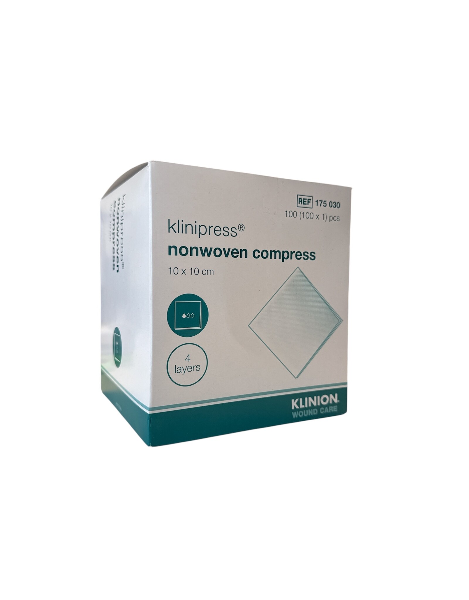 Klinion Klinion non-woven compress 10 x 10cm, 100 x 1 pcs - sterile