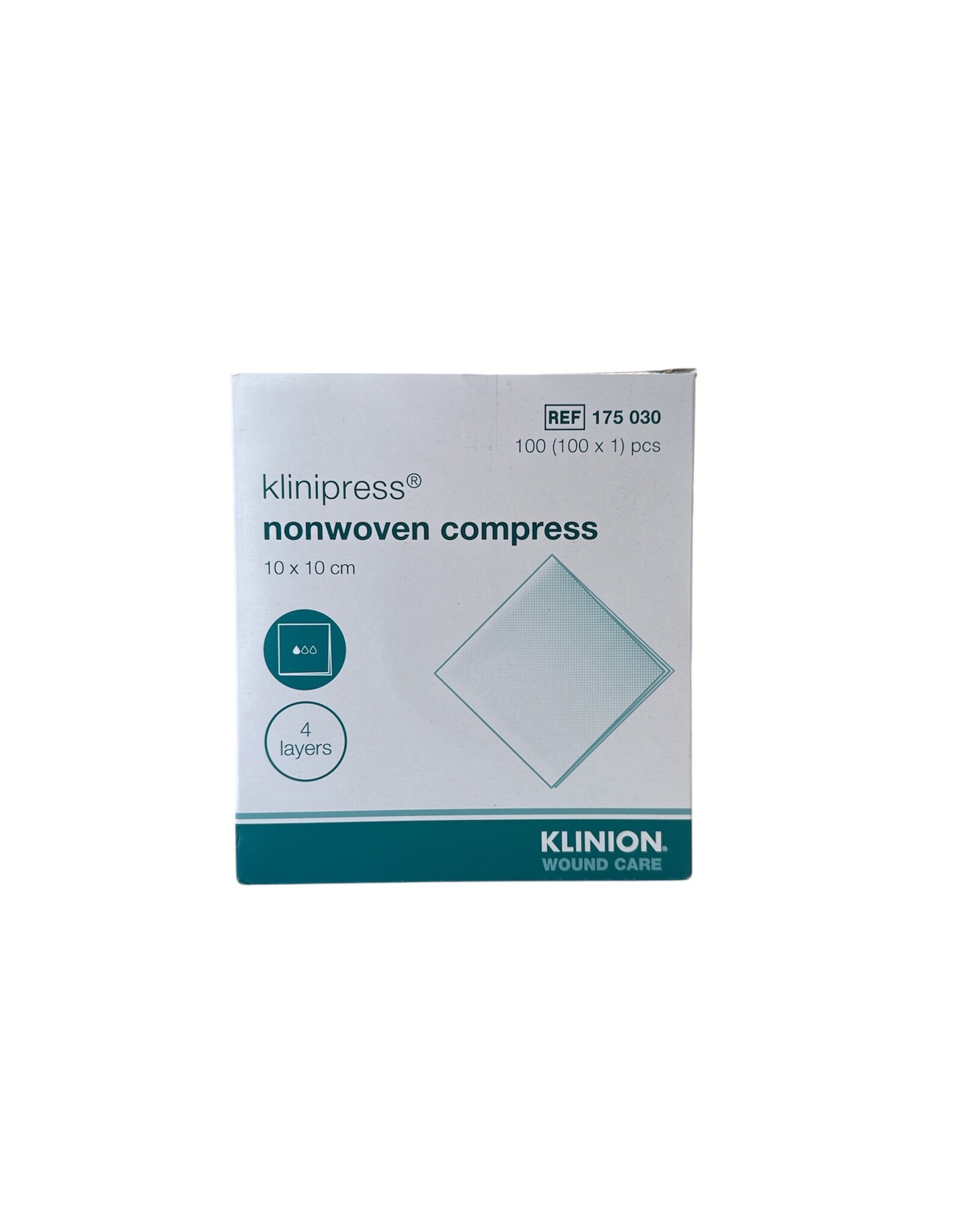 Klinion Klinion non-woven compress 10 x 10cm, 100 x 1 pcs - sterile