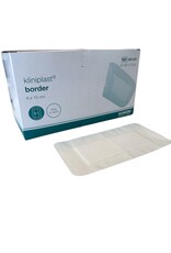 Klinion Klinion Kliniplast Nonwoven Border eilandpleister 8 x 15 cm  wit - 50 stuks steriel verpakt