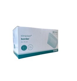Klinion Kliniplast Nonwoven Border 8 x 15 cm wit - 50 stuks steriel verpakt