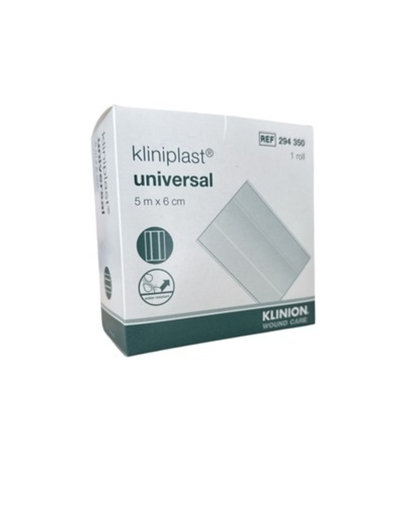 Klinion Kliniplast universal pleister op rol  5m x 6cm - waterbestending