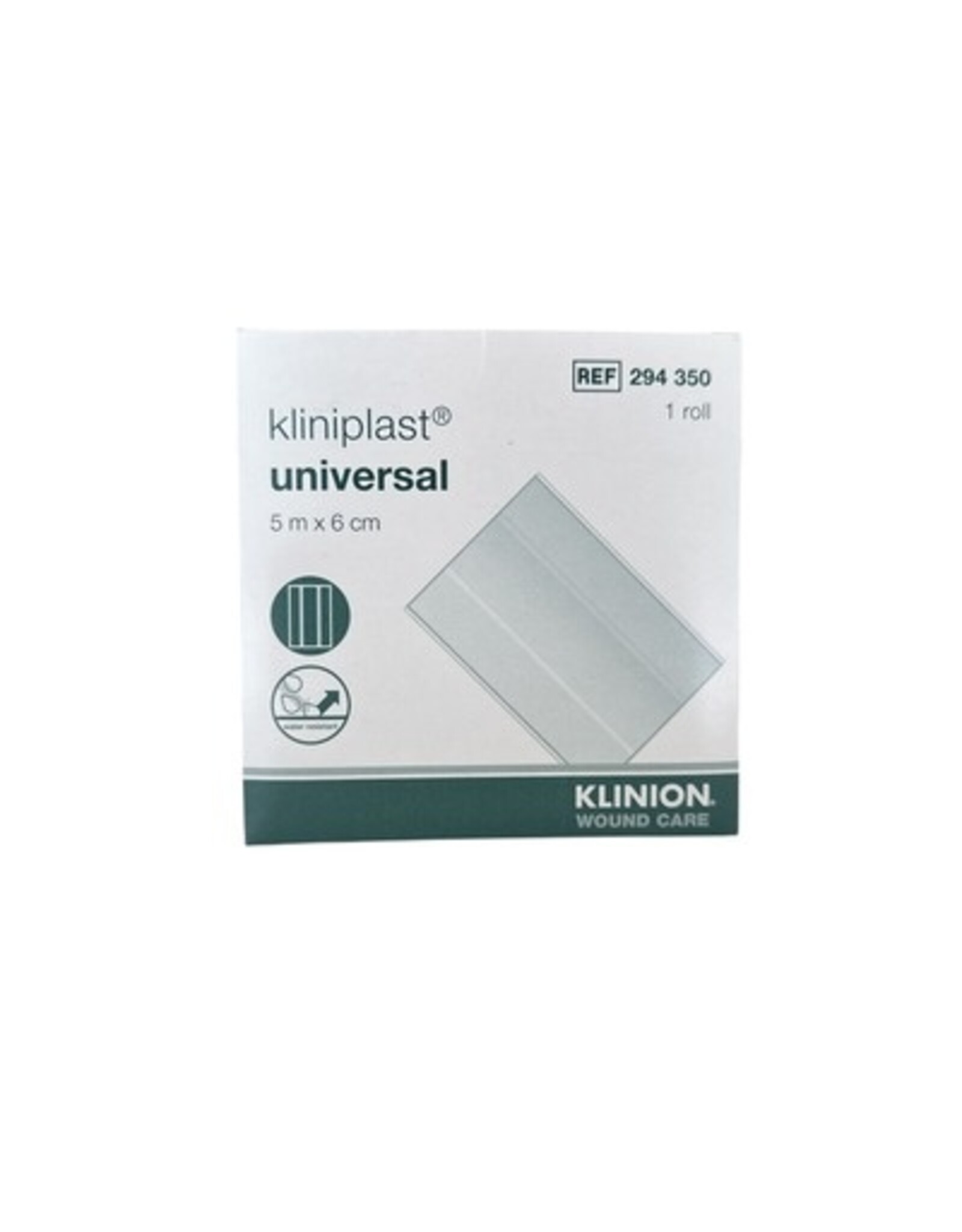 Klinion Kliniplast universal pleister op rol  5m x 6cm - waterbestending
