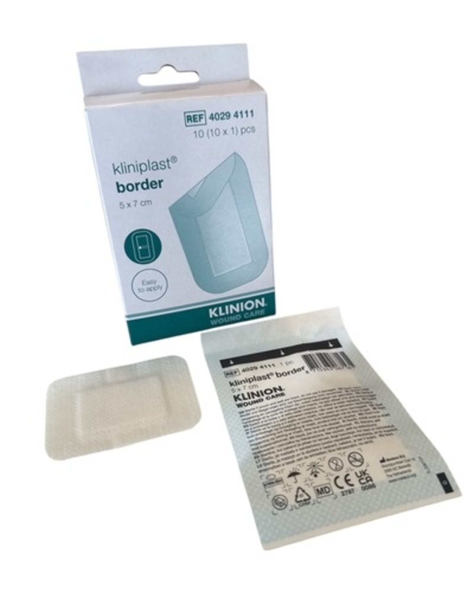 Klinion KLINION kliniplast border wound plaster 5x7cm white - 10pcs