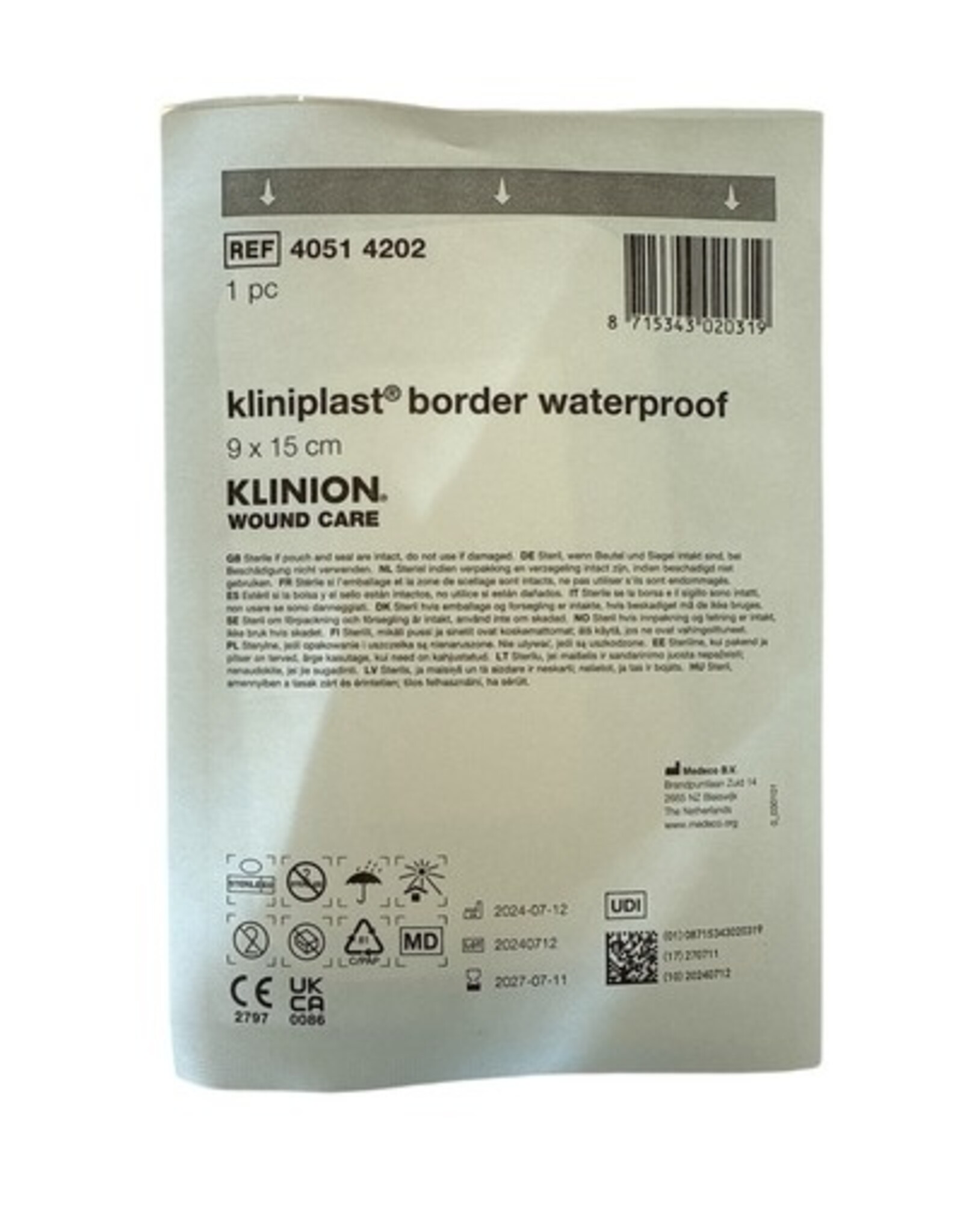 Klinion KLINION Kliniplast island plaster water-resistant - 9x15cm - 40pcs