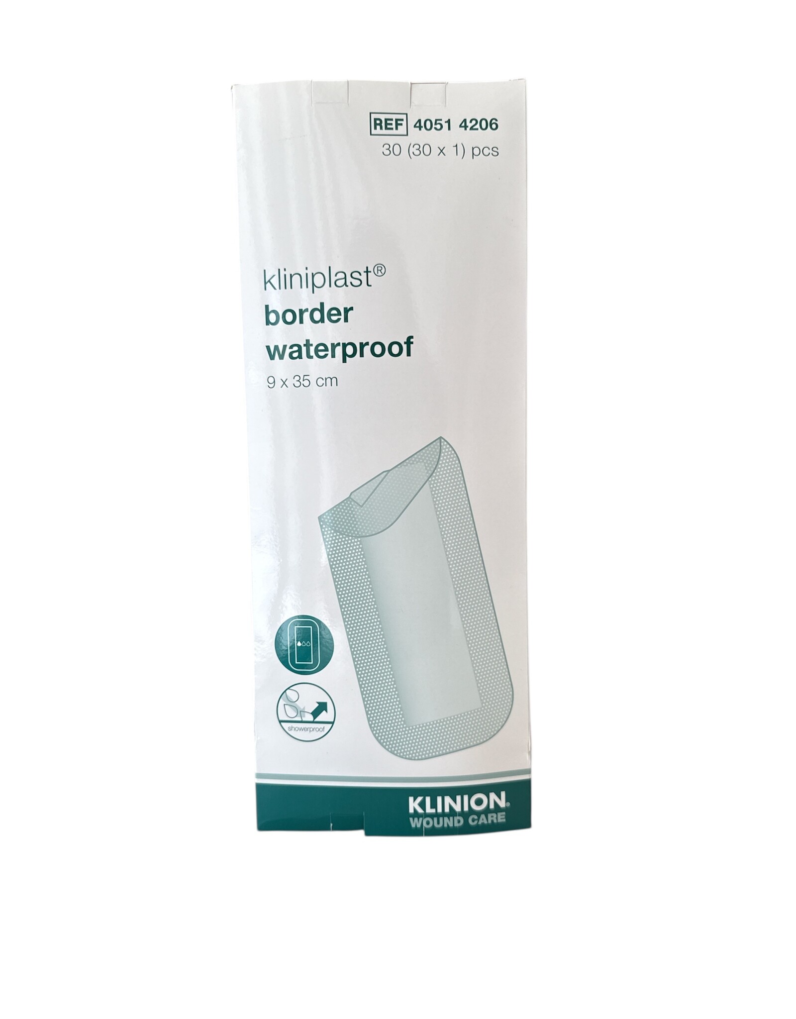 Klinion KLINION kliniplast eilandpleister waterbestendig 9x35cm  - 30 stuks