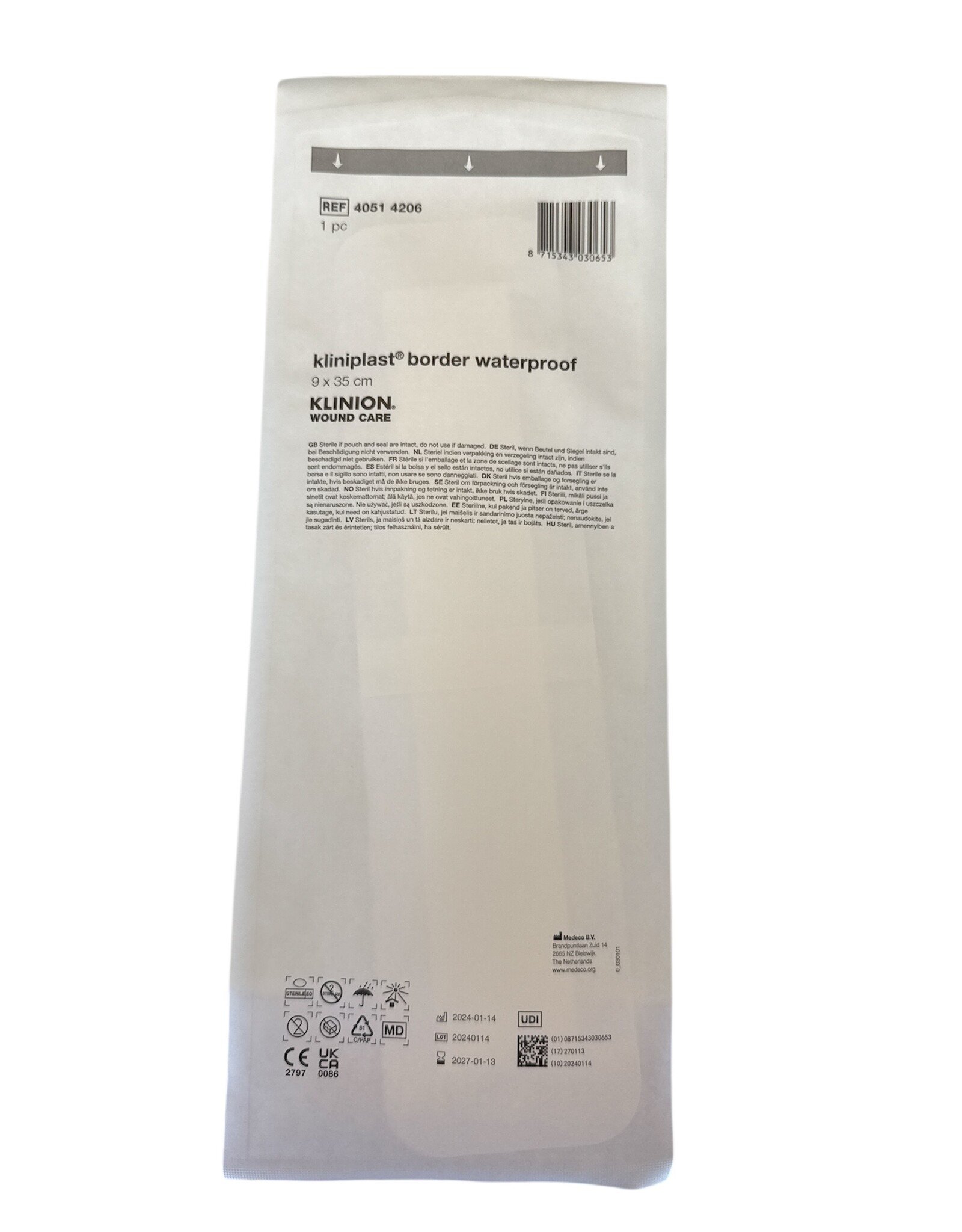 Klinion KLINION Kliniplast island plaster water-resistant - 9x35cm - 30pcs