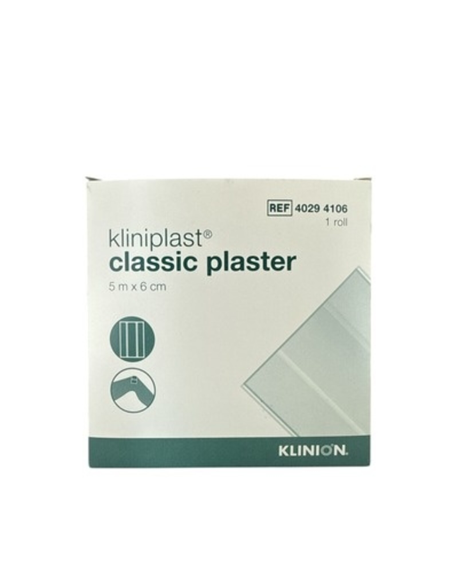 Klinion Klinion Kliniplast classic wondpleister op rol - textiel 5m x 6cm