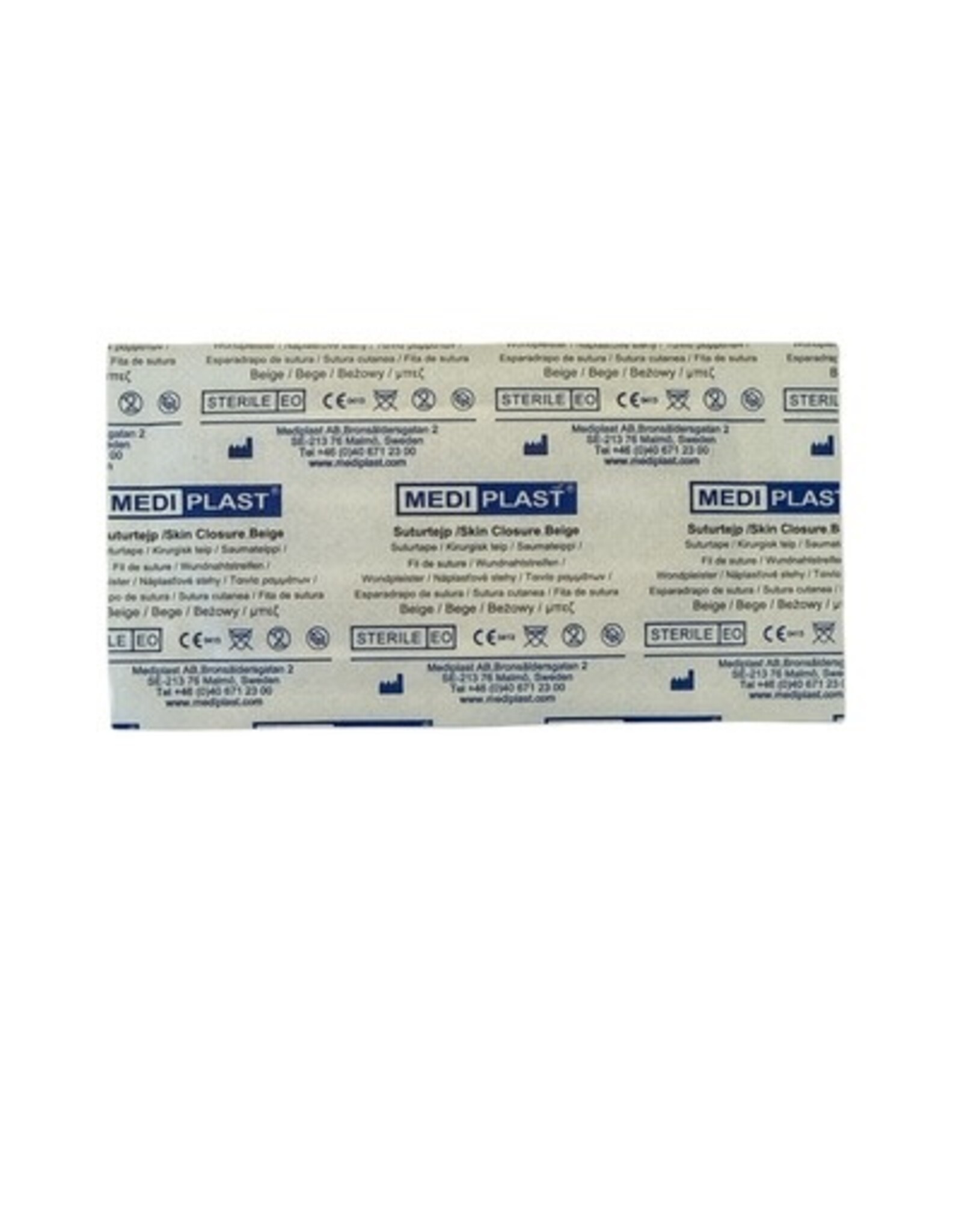 Mediplast Wound Closure Surture Strips 6mm x 75mm - 6 pieces