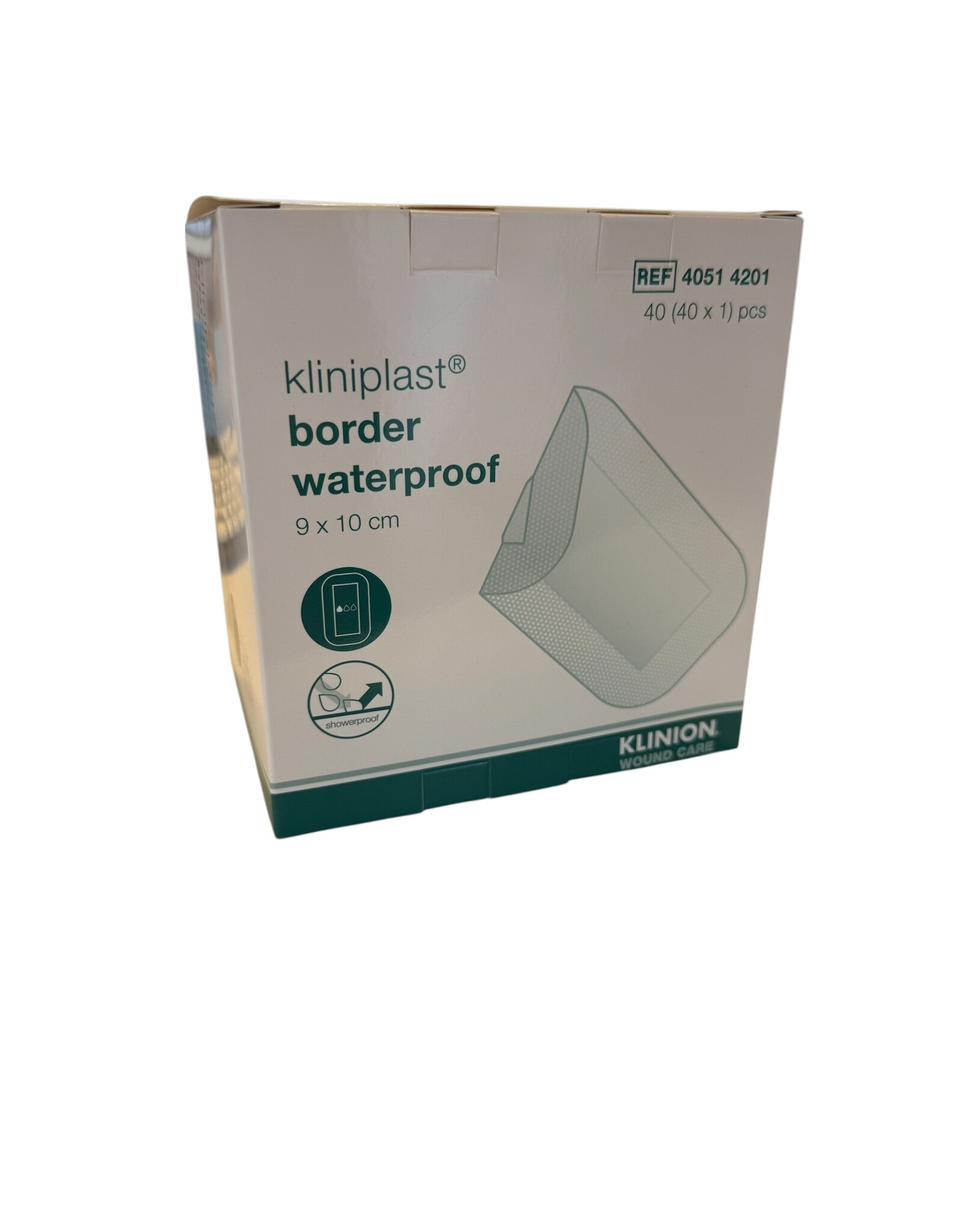 Klinion KLINION kliniplast eilandpleister waterbestendig 9x10cm  - 40 stuks