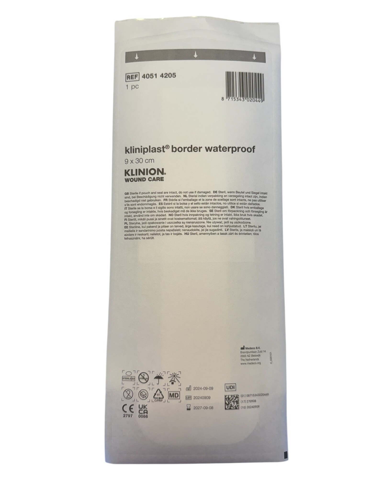 Klinion KLINION Kliniplast island plaster water-resistant - 9x30cm - 30pcs