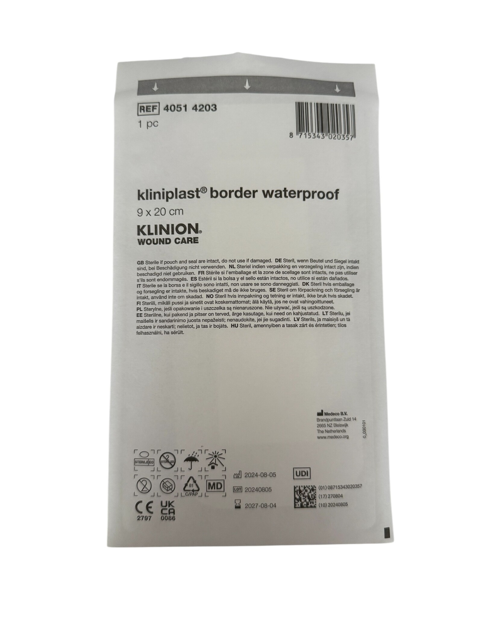 Klinion KLINION Kliniplast island plaster water-resistant - 9x20cm - 30pcs