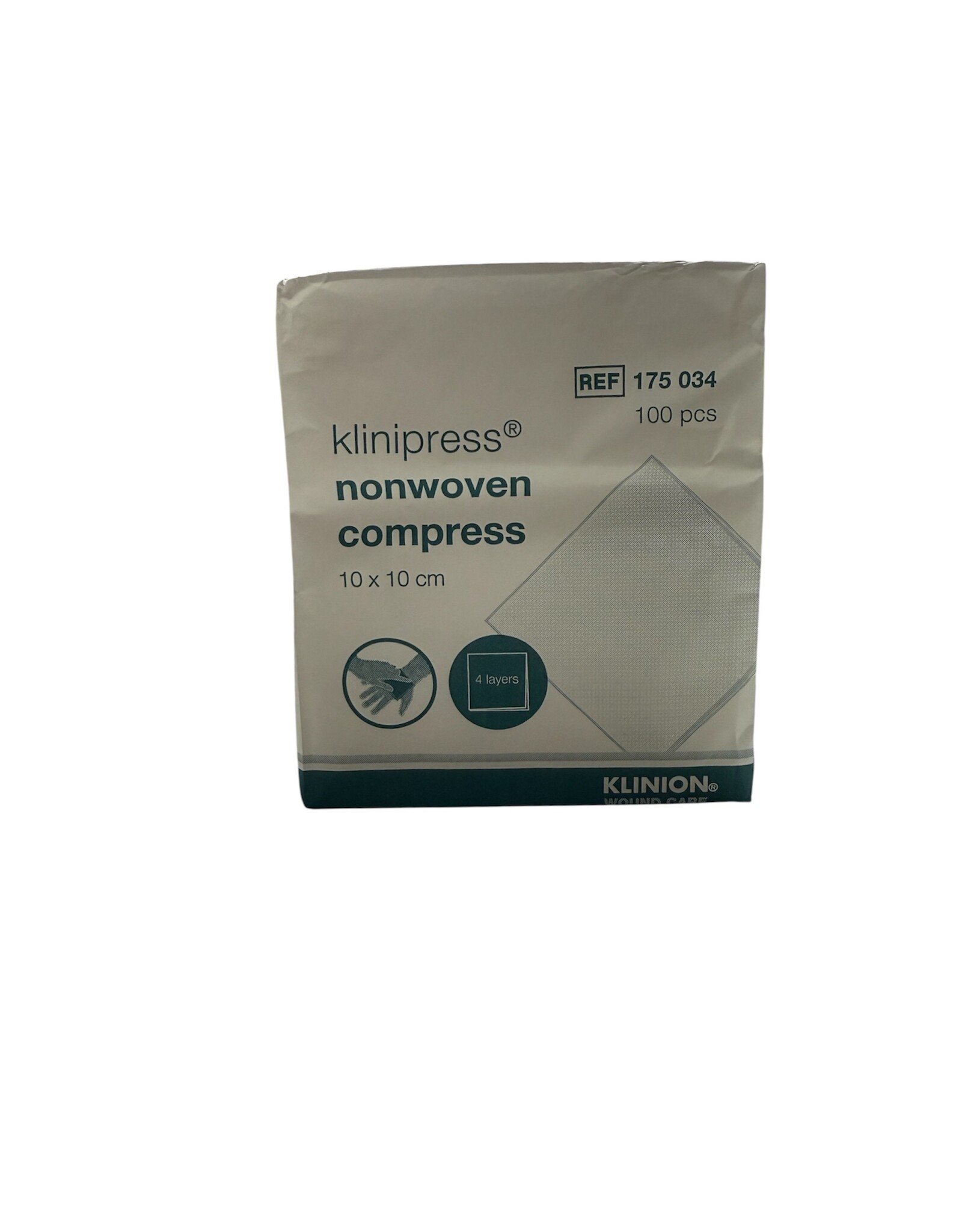 Klinion Klinion non-woven compress, 10 x 10 cm, 100 pieces