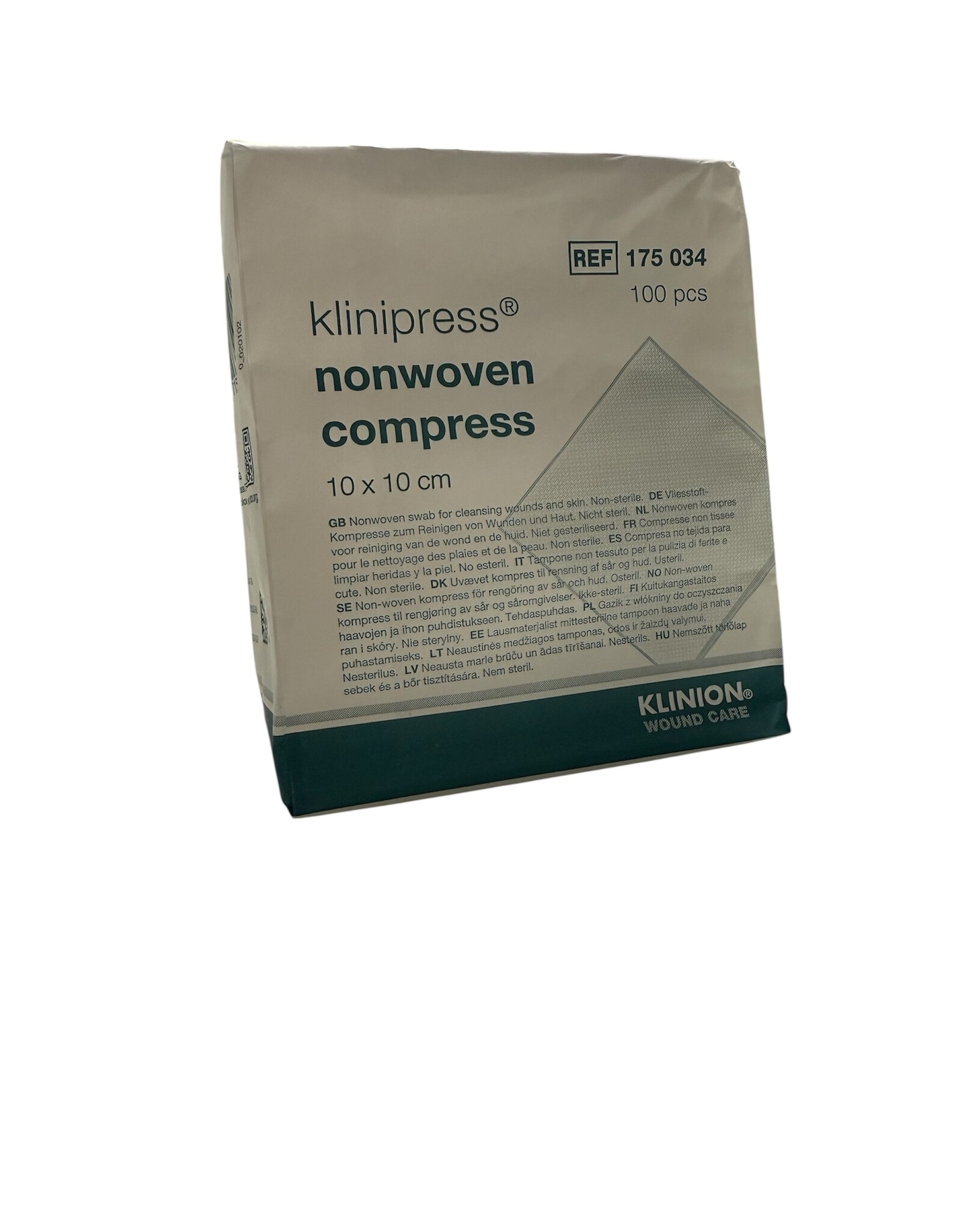 Klinion Klinion non-woven compress, 10 x 10 cm, 100 pieces