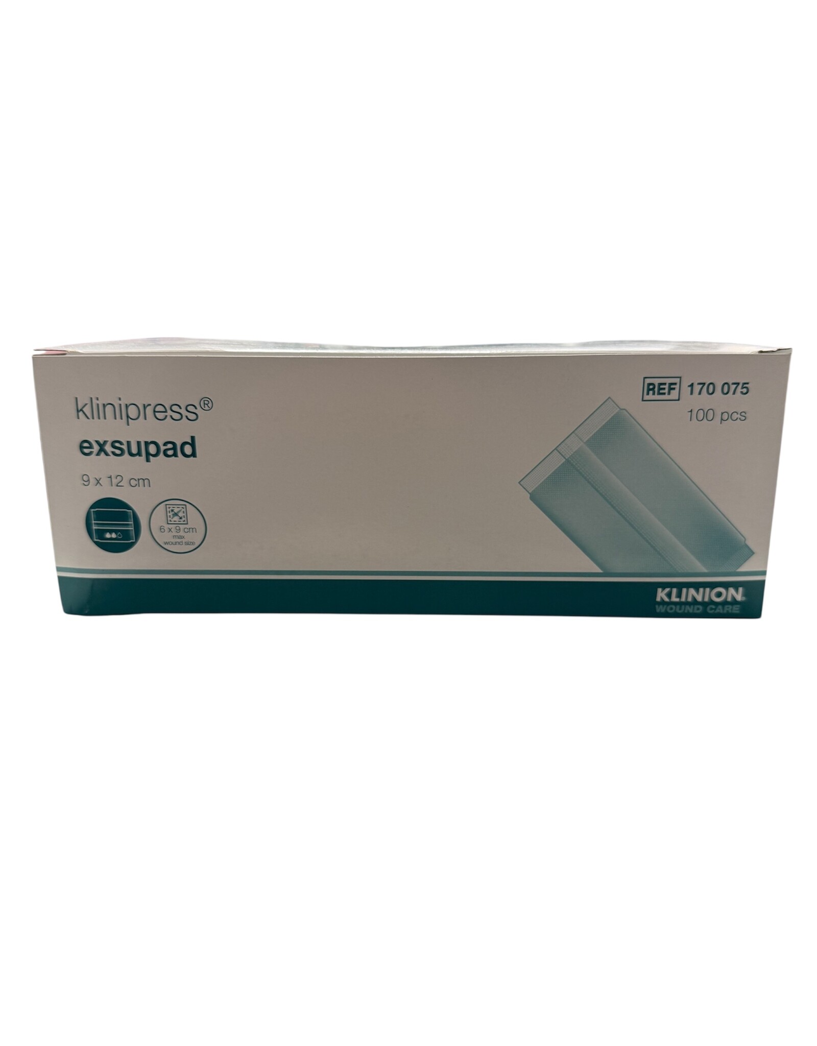 Mediq Klinion Exsupad zwaar absorberend wondverband niet steriel 9x12cm (100 stuks) Klinion