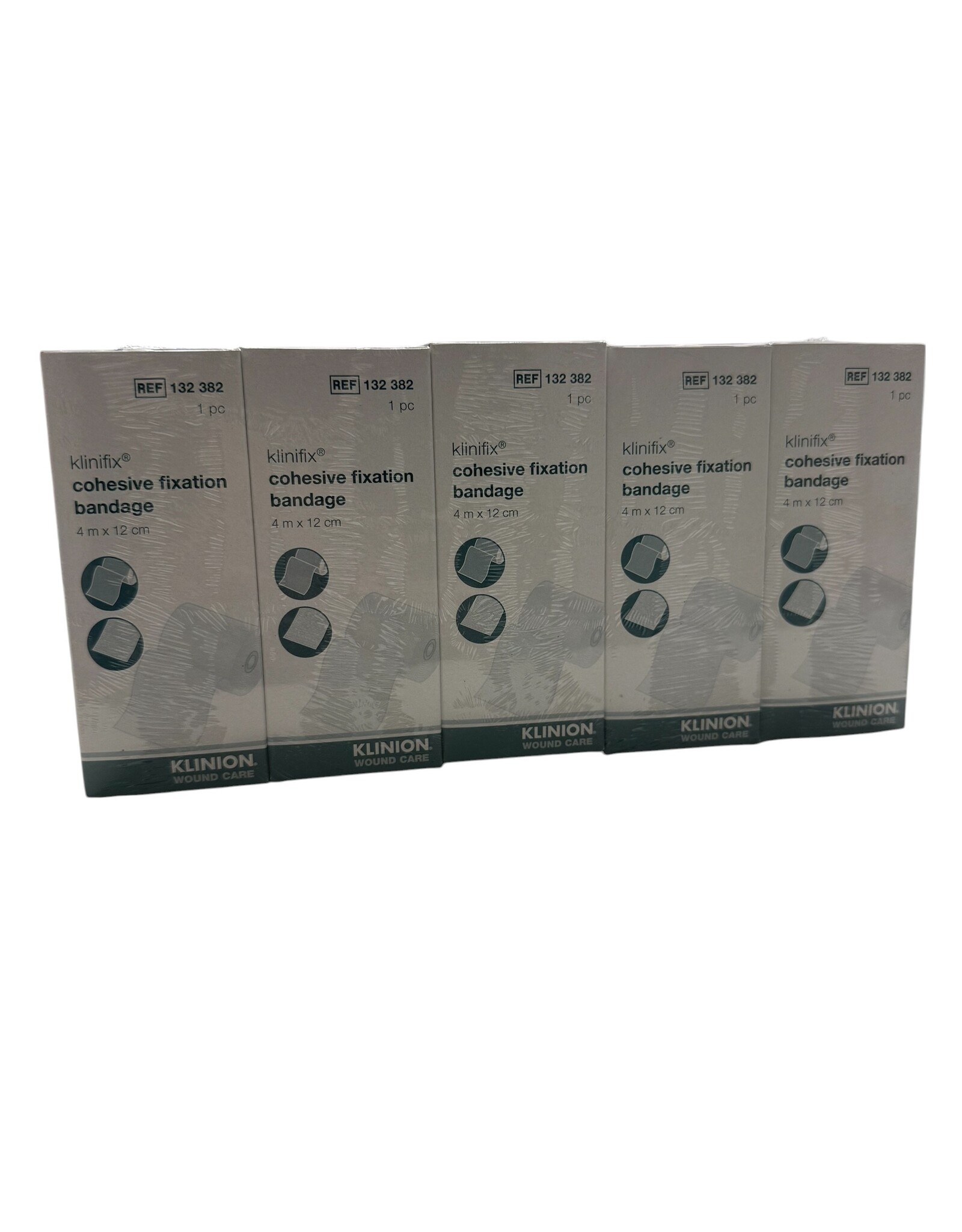 Klinion Klinifix Cohesive 4m x 12cm  -  Klinion - 5 rollen