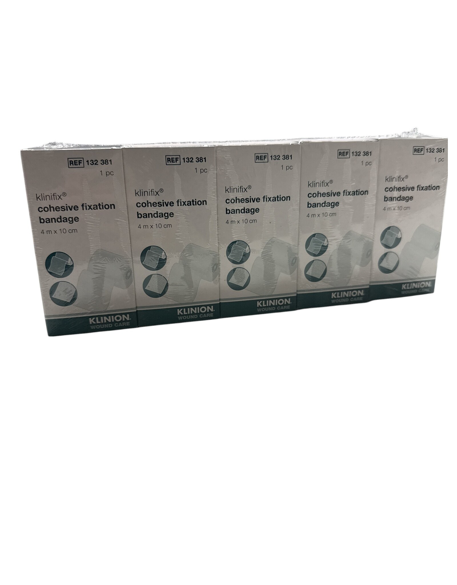 Klinion Klinifix Cohesive 4m x 10cm  -  Klinion - 5 rollen