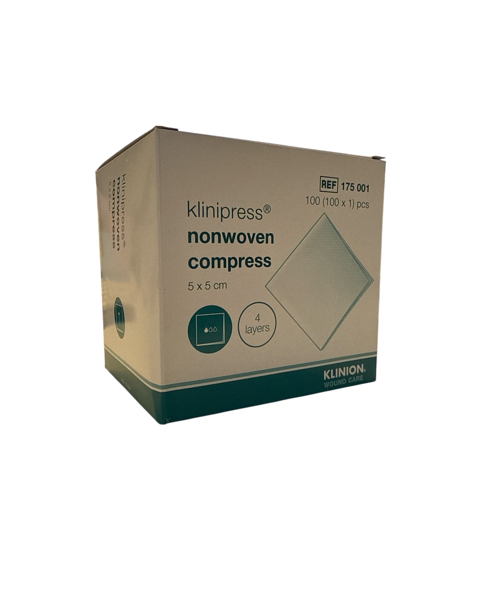 Klinion Klinion non-woven compress 5 x 5 cm sterile 100 stuks