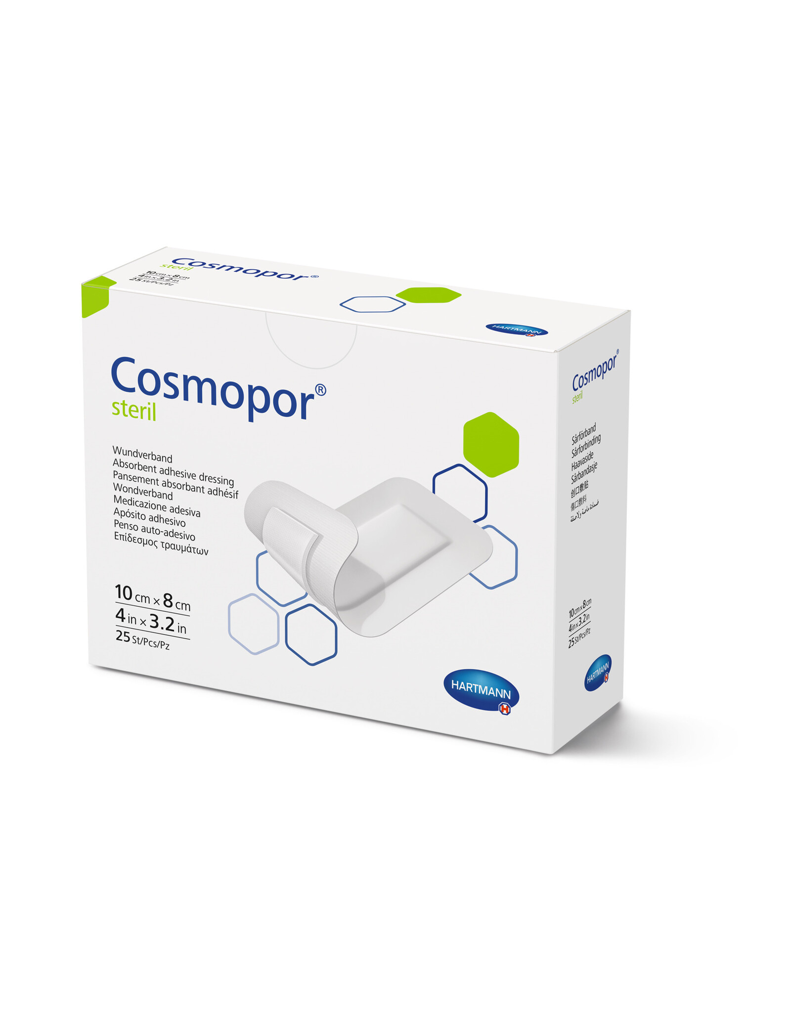 Hartman Hartmann Cosmopor Steriel 10 x 8cm - 25 stuks