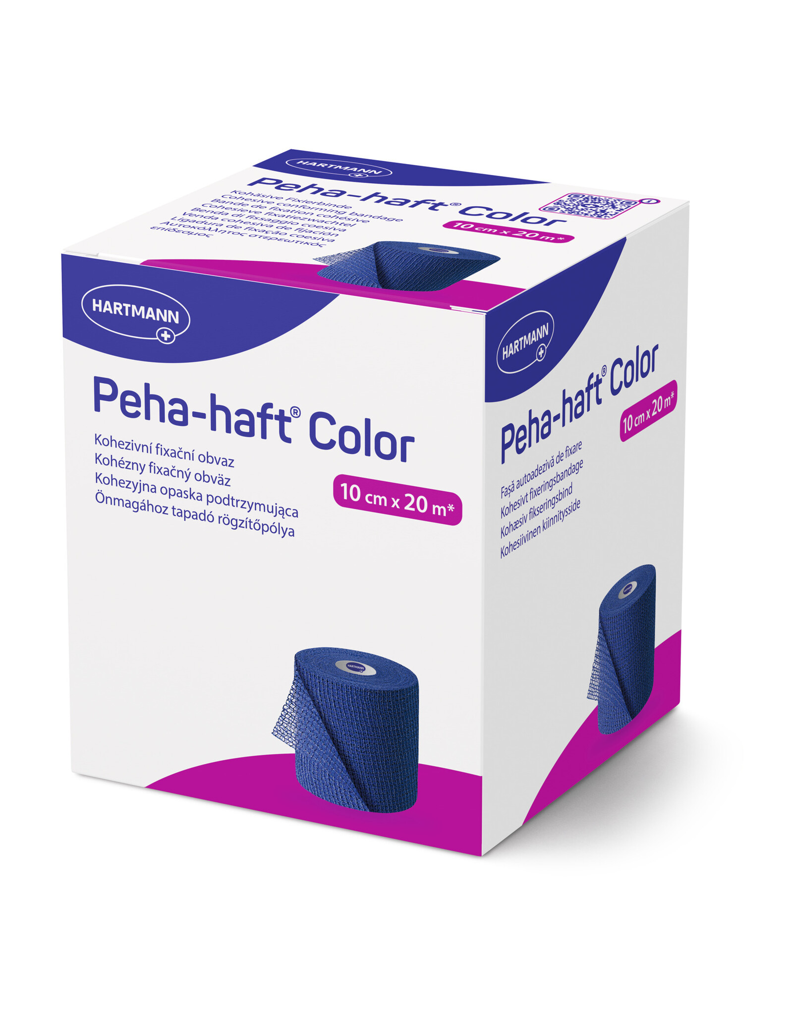 Hartmann Hartmann - Peha-haft Color Latexvrij 10cm x 20m - blauw