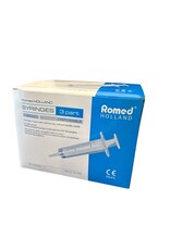 Romed Romed 3-delige injectiespuiten 60ml lange tip 25 stuks Romed - Steriel verpakt
