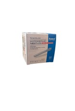 Romed Romed 100 pcs injection needle 18G x 1.5 - sterile needles - injection needles - Pink- White - Stainless Steel - Specially ground facet - injection - Copy